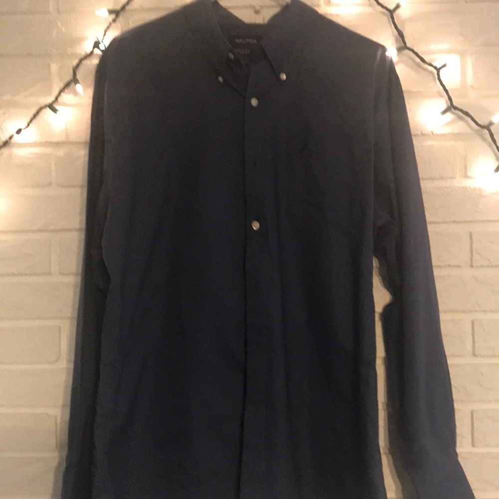 Navy blue men’s shirt